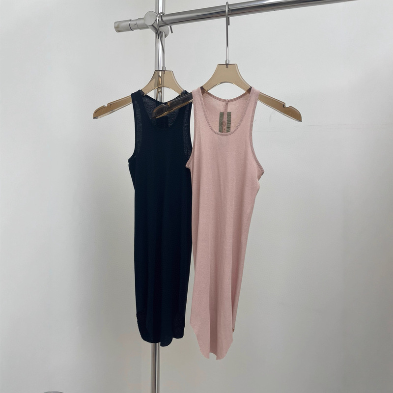 Jcstone Dark Ro Style Basic Thin Stretch Rib Slim Fit Sleeveless Base Shirt Vest for Women