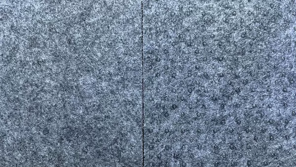 Medium gray felt upgraded to plastic anti-slip version