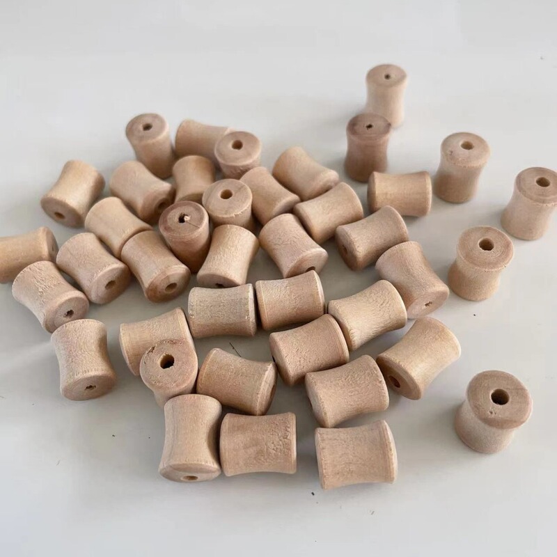 Pure Wood Material, Wood Color Bamboo Holes, Loose Beads, Handmade DIY Necklace, Bracelet Accessories, Materials in Stock