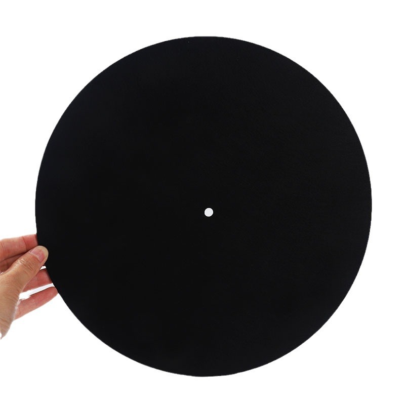 LP reproductor de discos de vinilo almohadilla de registro nueva almohadilla de lana placa giratoria estera antideslizante antiestático embalaje en stock