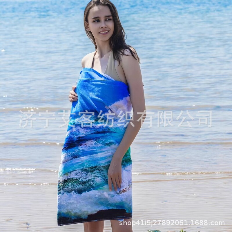 High-Quality Custom Cotton Beach Towel with Personalized Sublimation Printing and Logo, Soft and Absorbent Large Pool Towel High-Quality Custom Cotton Beach Towel with Personalized Sublimation Printing and Logo, Soft and Absorbent Large Pool Towel