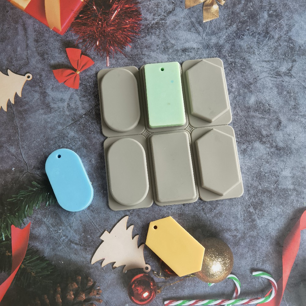 Silicone cuadrado 427 molde de pastel de jabón aromático pudín congelado molde de pastel de mousse