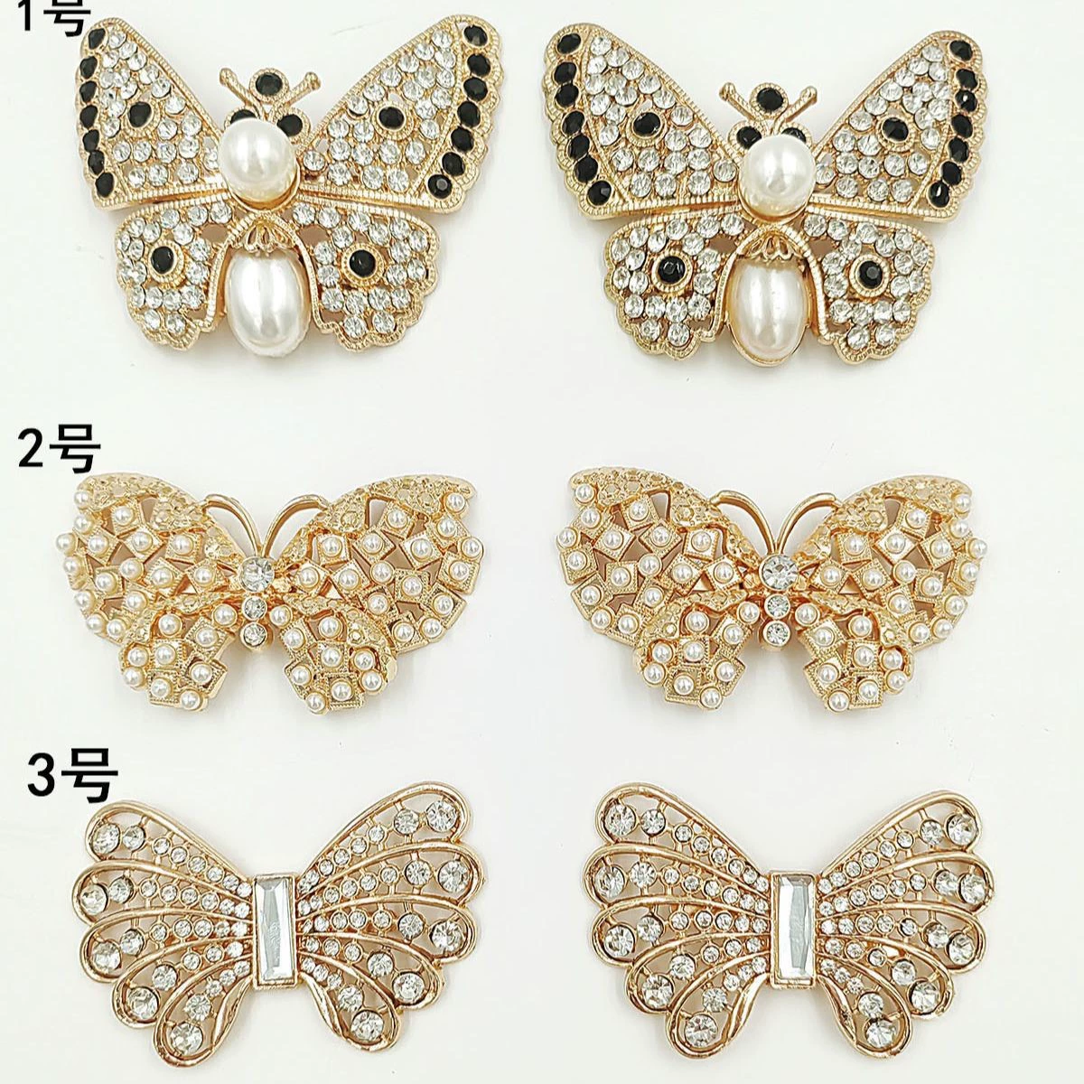 Производители пятно полны бриллиантов полые бабочки застежки женские туфли декоративные металлические куски одиночные туфли жемчужные застежки жемчужные туфли цветы