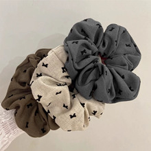 布艺ins复古褶皱大肠发圈法式优雅风发圈发饰二元店货品批发批发