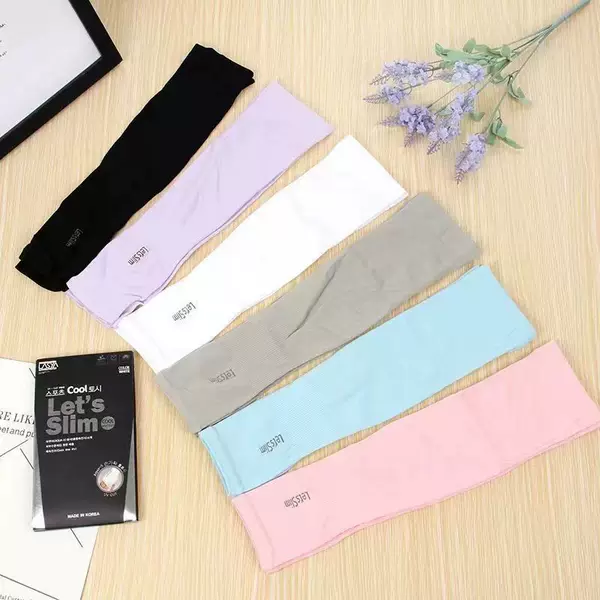 Ice Cool Summer Sunscreen Ice Sleeves Women's Ice Silk Sleeves Men's Sunscreen Sleeves Sunscreen Hand Sleeves Men's and Women's Driving Ice Sleeves Arm Protectors