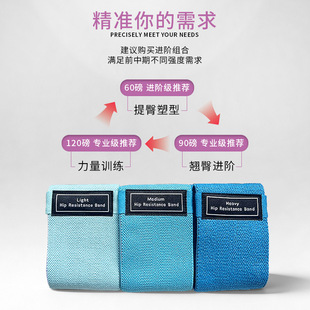 Yoga with beautiful buttocks, hip -hip ring tension band fitness leg resistance ring hip resistance with elastic band fitness equipment 3