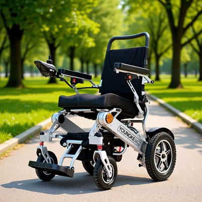 Yingkang Electric Wheelchair 6016 Cross-Border Certified Foldable Lightweight Smart Remote Control Scooter with Brushless Motor (Qatlanan elektrik velosipedlər)