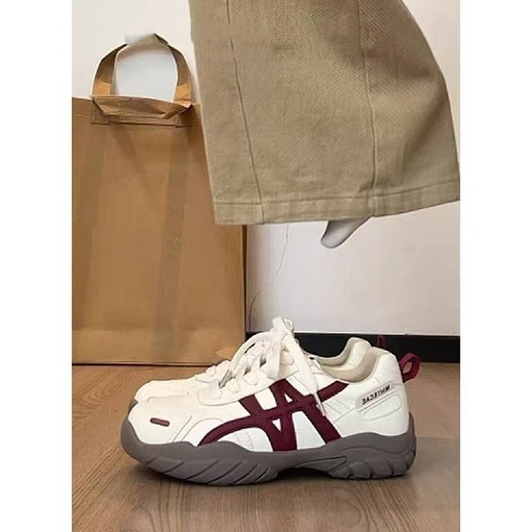 厚底阿甘德训鞋女款2025新款秋季百搭复古休闲运动鞋软底老爹鞋子|undefined