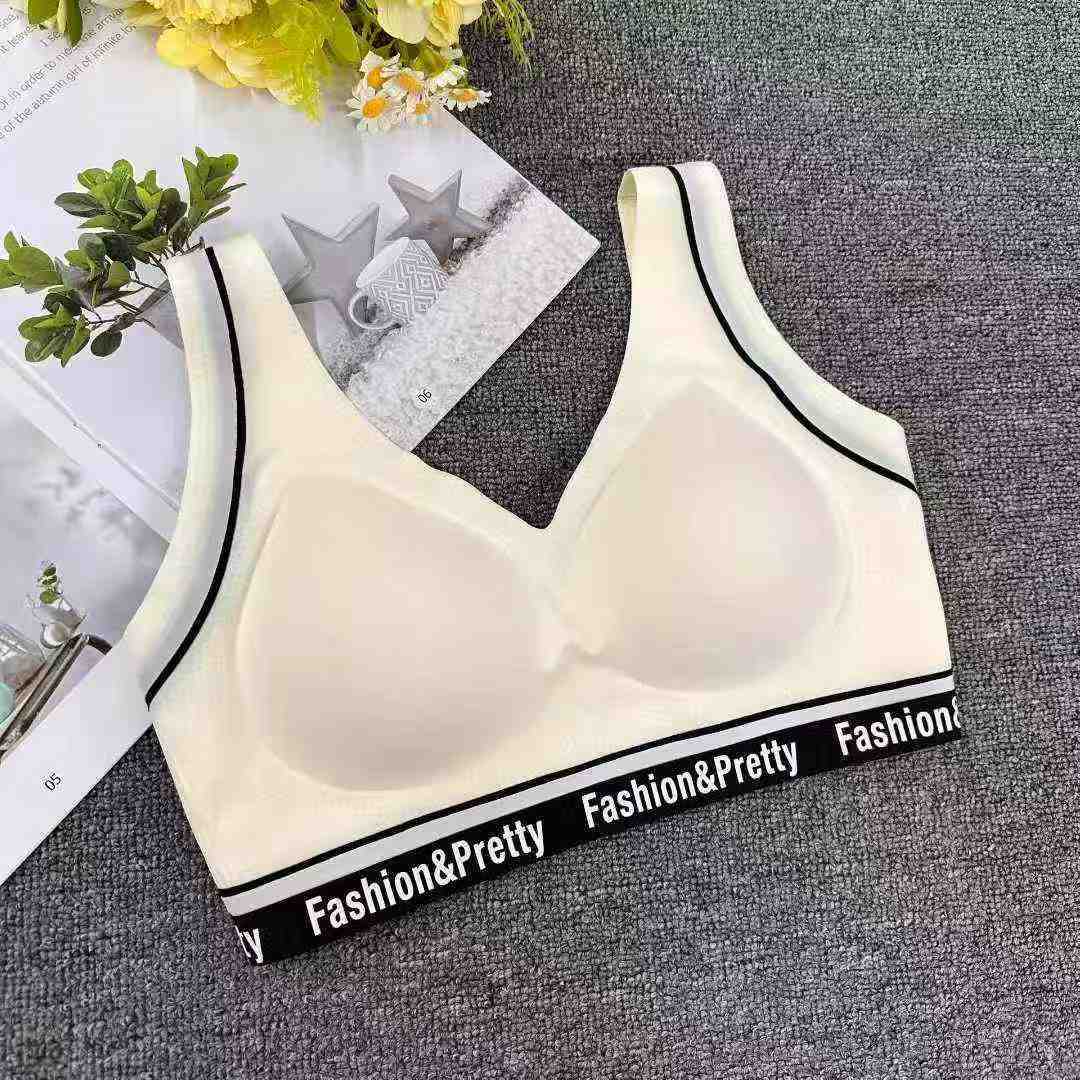 337 # ropa interior deportiva de látex mujer antichoque corrida anti-caída chaleco de verano delgado chaleco de belleza integral sin marcas image 4