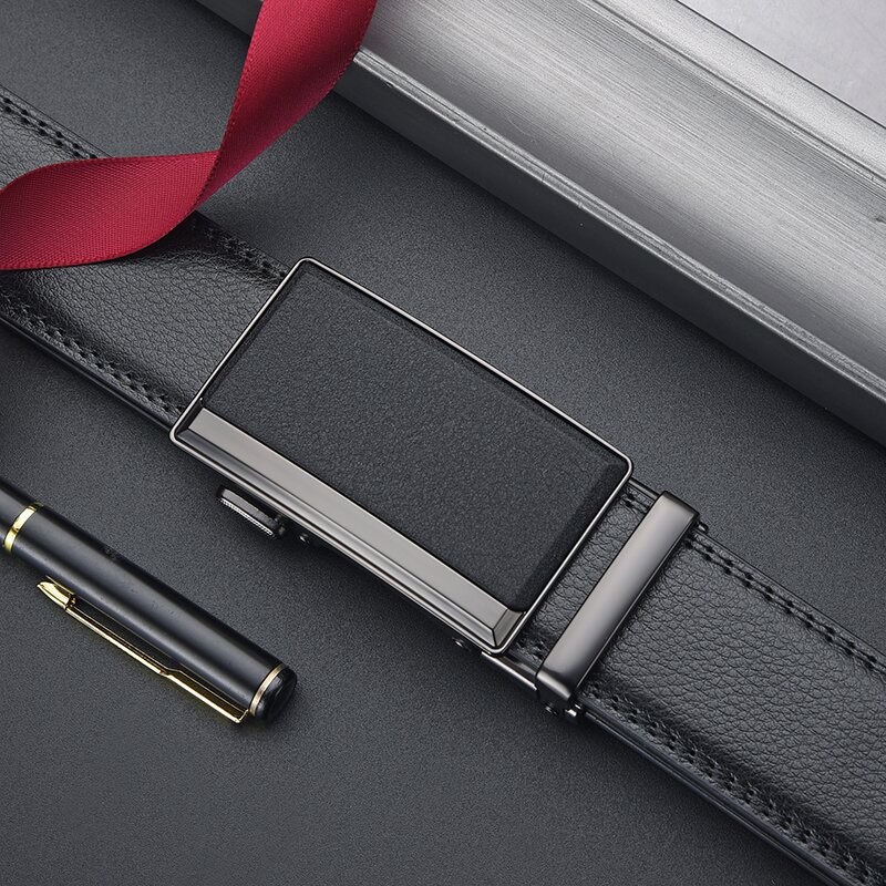 2025 New Matte Automatic Buckle Men Genuine Leather High-end Feel Men's Versatile Belt Waistband In Stock_voghion.com