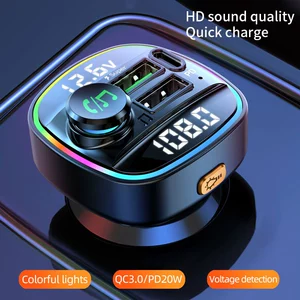 Rəqəmsal displeyli PD sürətli şarj avtomobil MP3 Bluetooth pleyer, PD20W FM ötürücü