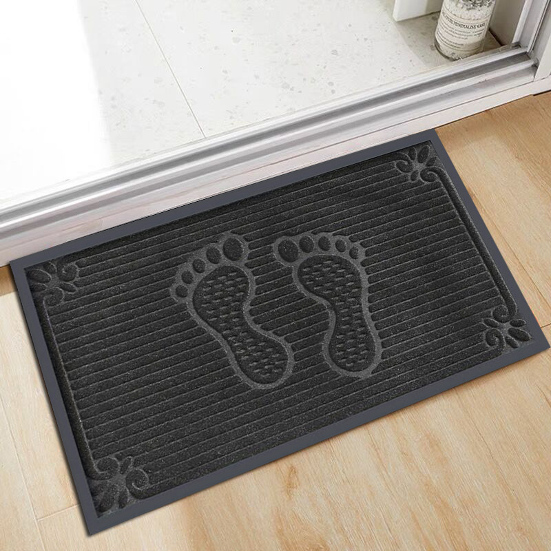 Estera de goma en relieve entrada del Hogar alfombra de piso desechable alfombra de raspado de barro estera antideslizante estera de la puerta