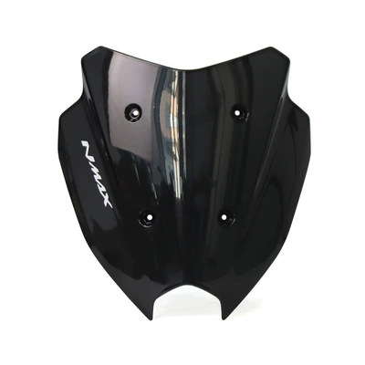 Suitable for 25 Models of Yamaha Nmax155 Modified Accessories, Original Style Racing Windshield, Windshield Instrument Cover, Windscreen (Motorcycle front windshield) - black
