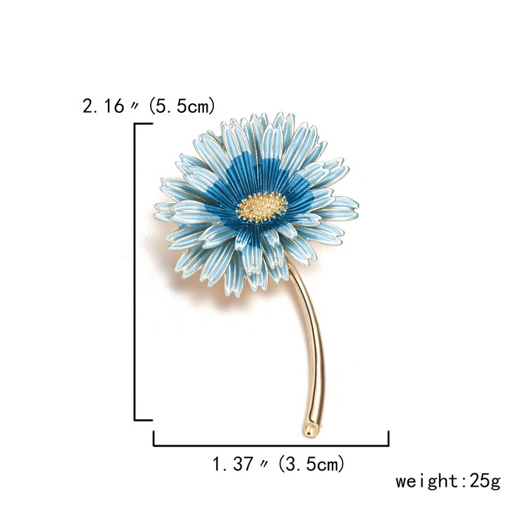 Mode Blume Legierung Emaille Einbrennlack Inlay Perle Unisex Broschen display picture 9