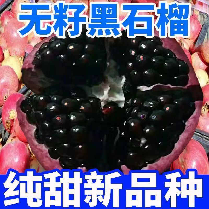 Pomegranate wholesale Black Pomegranate On behalf of Season fresh pregnant woman fruit Seedless Full container Trade price Cross border