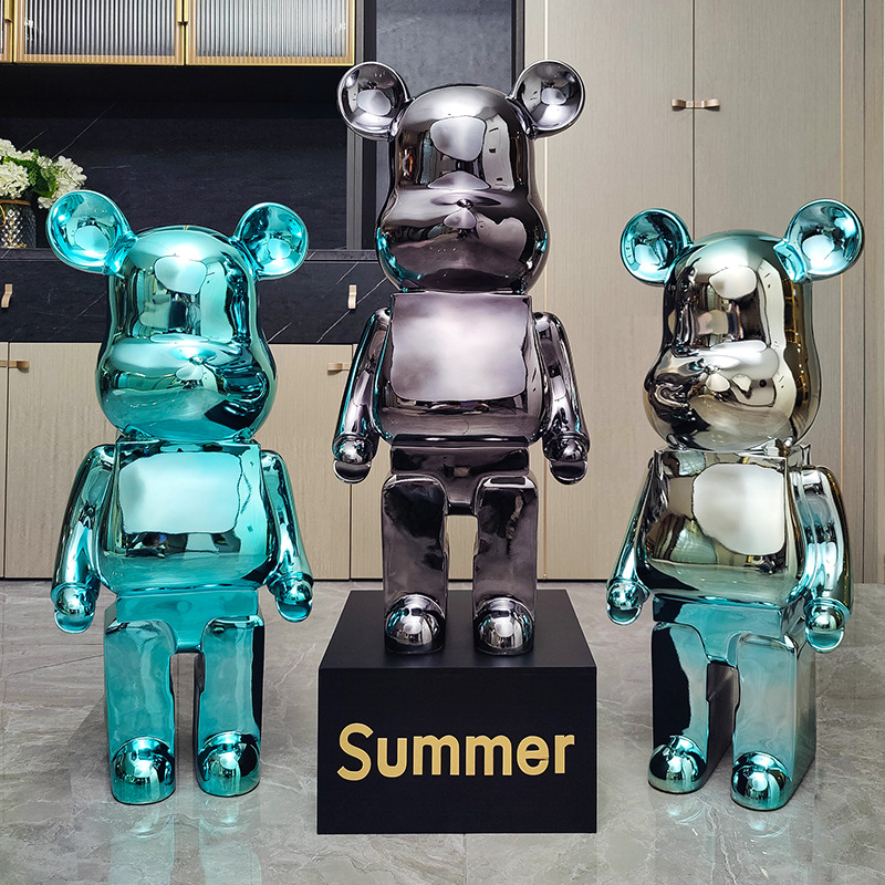 Internet famous violent bear piggy bank living room large floor decoration porch sofa side table TV cabinet decoration decoration