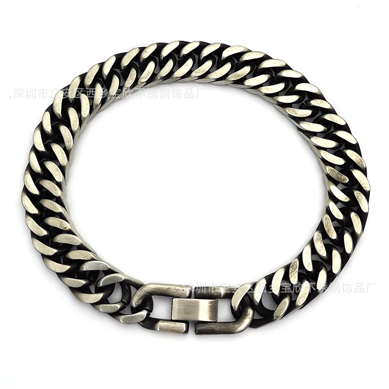 钛钢手链男