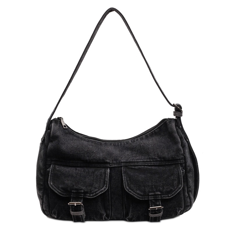 Bolsos de mezclilla de moda de moda retro para mujer Bolsos de hombro de alta calidad de nuevo estilo transfronterizo Bolsos bandolera de todo fósforo de nicho europeo y americano