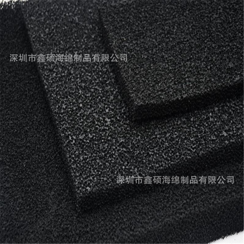 东莞鼓风机聚氨酯过滤棉阻燃棉空压机机柜防尘黑色海绵尺寸齐全