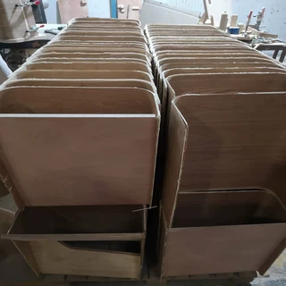 定制加工密度板吸塑面夹板实木板雕花 油漆弯板成型CNC走刀打孔