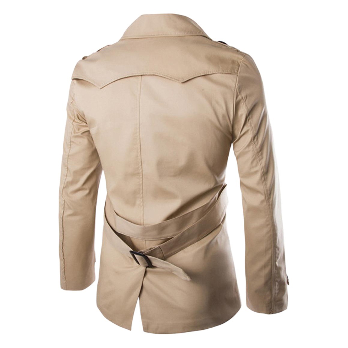 2019 nuevo comercio exterior hombres trench coat aowofs algodón doble botonadura boutique abrigo británico temperamento Y016