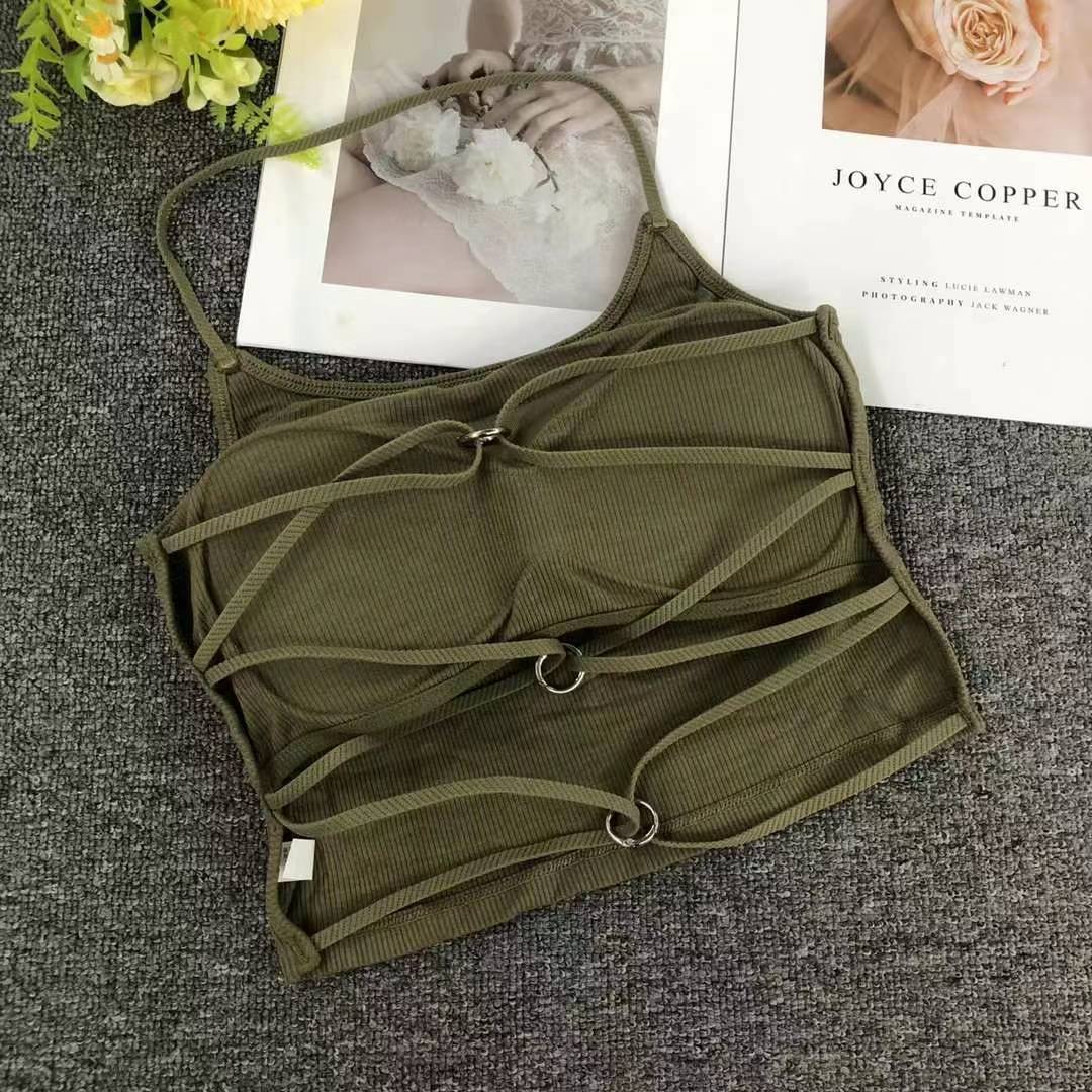 Nueva taza fija sin costuras hermosa espalda sin anillo de acero ropa interior chaleco chaleco sexy ropa interior base sostén al por mayor
