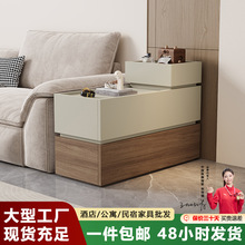 新款沙发侧边柜轻奢高级感实木超窄小型侧边柜简约现代落地侧边几