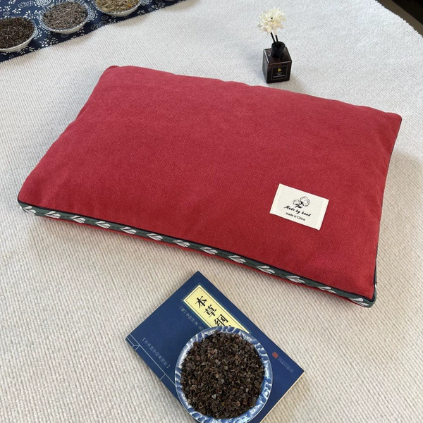 Hemp velvet wine red