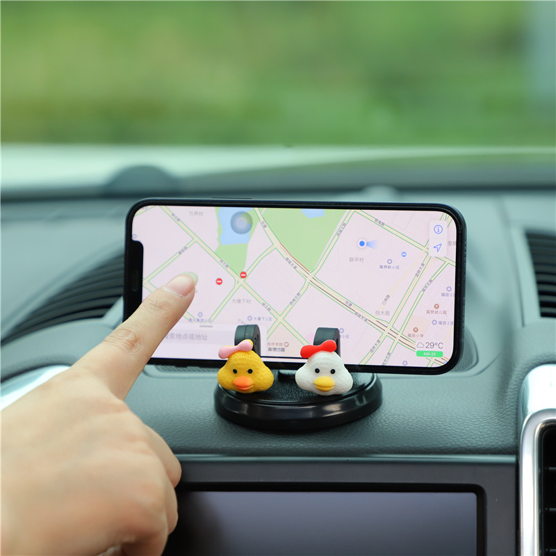 Car navigation mobile phone holder creative SWAN instrument panel mobile phone holder support frame DIY universal car supplies