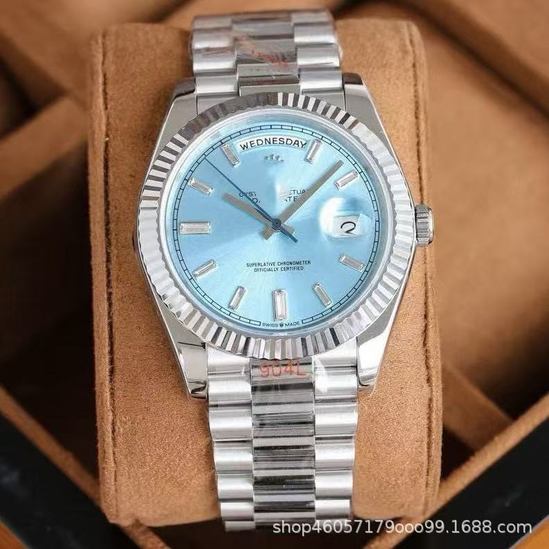 Comercio exterior explotador fábrica de mano de obra directa venta al por mayor rápido wishing europeas y estadounidenses hombres mano de obra doble reloj de correa de acero