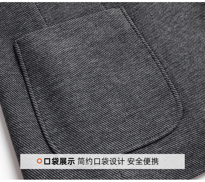 Áo vest nam phom ôm nhẹ, hai lớp lót bông dày dặn, co giãn, không cần ủi, giặt máy được — thanh niên màu xám chi tiết 20