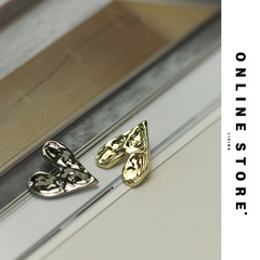 愛心形金屬紐扣金銀色上衣襯衫扣子粗花呢外套毛衣西裝扣皮大衣扣