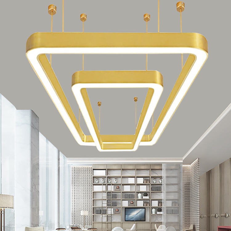 LED Oval araña Oficina Centro Comercial tienda de peluquería lámparas rectangulares cake shop hornear lámpara especial