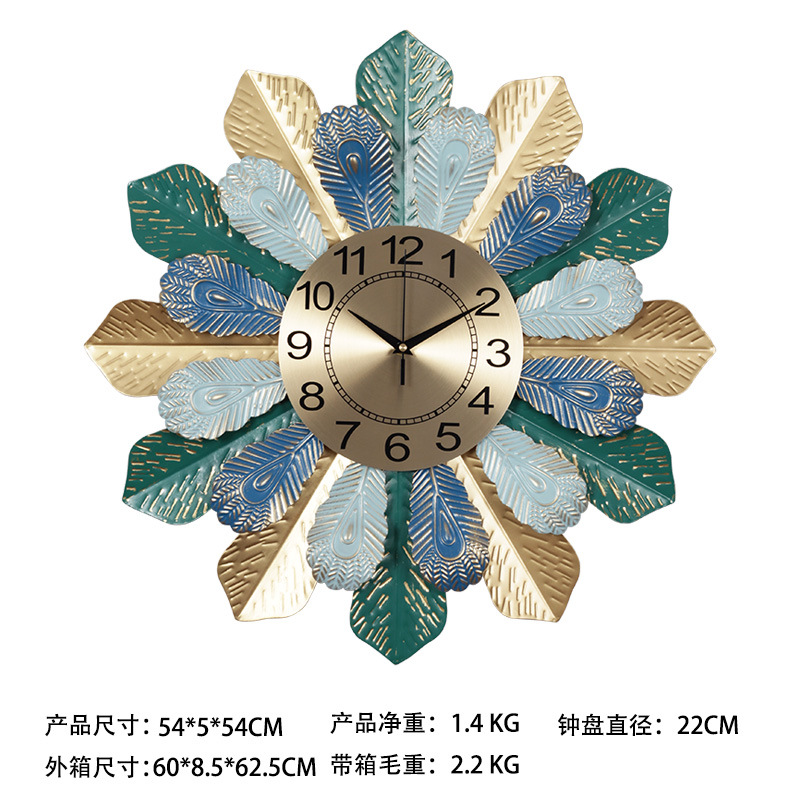 Reloj de cuarzo Reloj de pared de hierro Reloj de pared Retro Reloj decorativo Reloj de pared americano Reloj de pared Amazon Venta caliente Reloj de pared