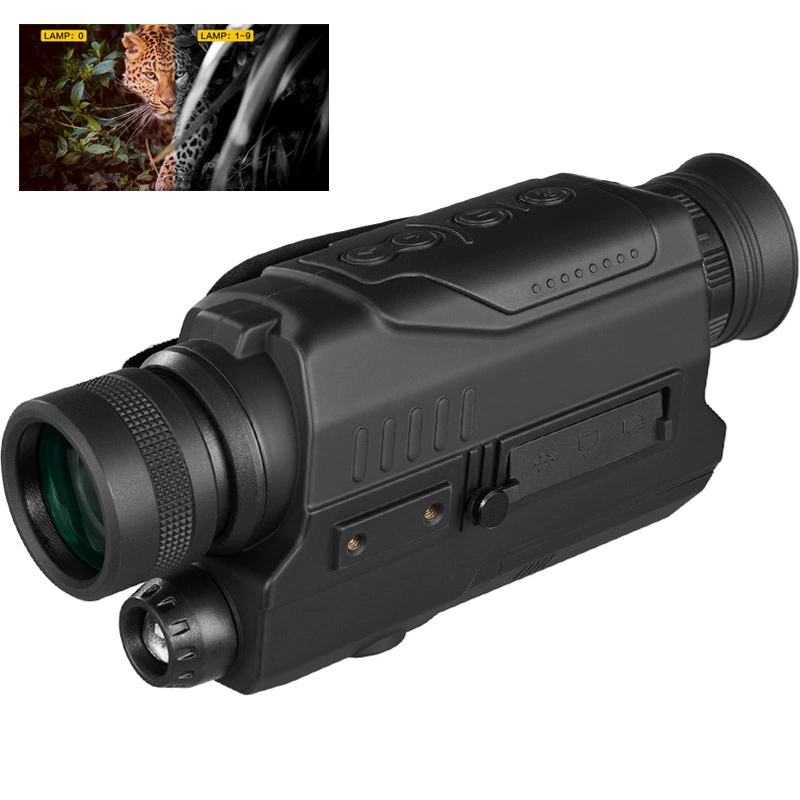 Цифровой монокулярный прибор ночного видения высокой четкости NV532 камера видео днем и ночью патрульный инфракрасный телескоп двойного назначения