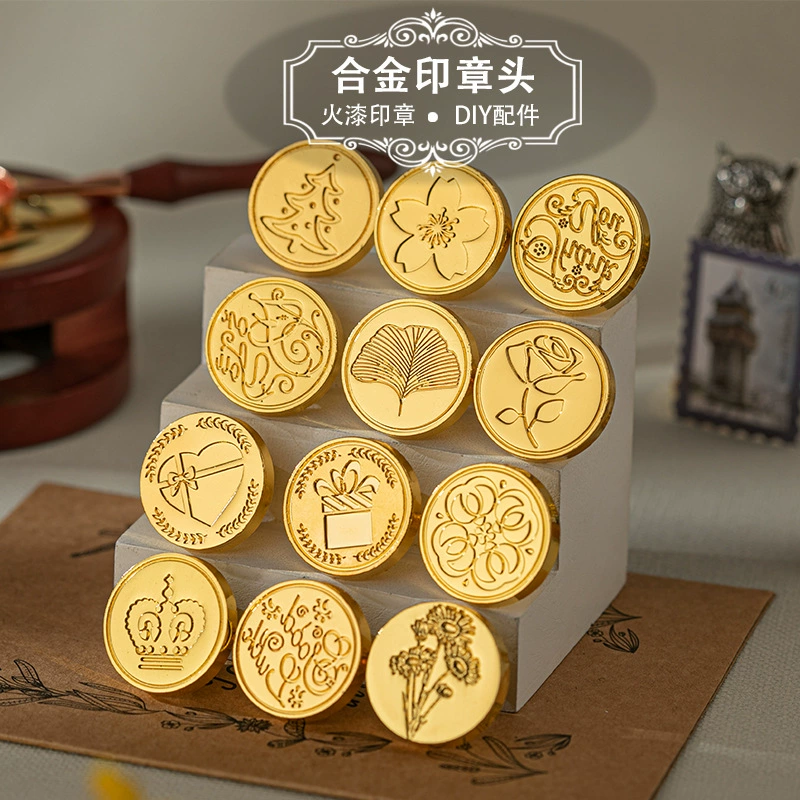 Новая уплотнительная головка огненной краски, оптовая продажа, сплав специальной формы, ретро, милая уплотнительная головка, высококачественная уплотнительная головка огненной краски