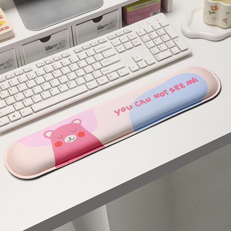 Nuevo ins lindo cartón de dibujos animados oso muñeca almohadilla de ratón para hombres y mujeres de oficina almohadilla de ratón para computadora soporte de teclado suave