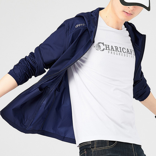 Sunscreen clothing for men, ultra-thin breathable ice silk UV protection skin-friendly clothing for summer, women's outerwear, outdoor sports windbreaker, custom-made