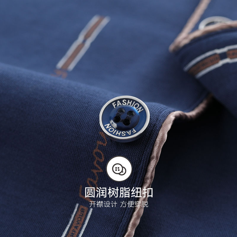 Algodón 2024 nuevo pijama de hombre de verano pantalones de manga corta primavera y otoño delgados se pueden usar ropa de hogar