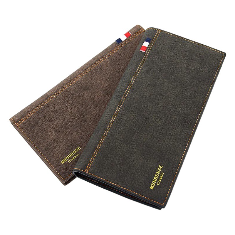 Nuevo esmerilado hombres cartera larga moda coreana traje bolsa de gran capacidad cartera de los hombres suministro directo de fábrica