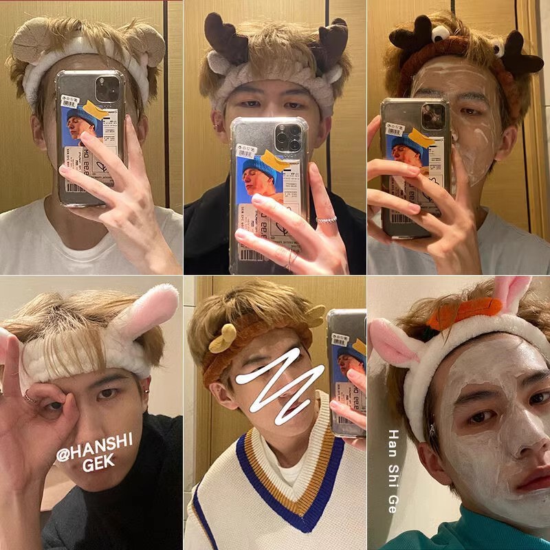 Apply Mask Special Face Wash Hair Band Men's Headgear Boys Hair Band Head Cave Makeup Headscarf Headband Hair Band Head Band Apply Mask Special Face Wash Hair Band Men's Headgear Boys Hair Band Head Cave Makeup Headscarf Headband Hair Band Head Band