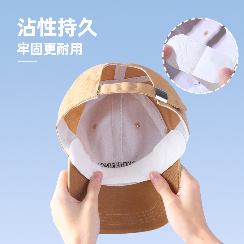 Anti-Dirt and Sweat-Absorbing Hat Pads, Disposable Hat Liners for Reducing Head Circumference, Sweat-Proof Patches for Military Training