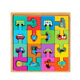 Wooden MZM flat puzzle board traffic model