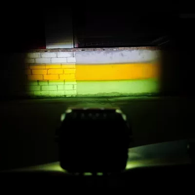 Motorcycle headlights, headlights white and yellow modification light