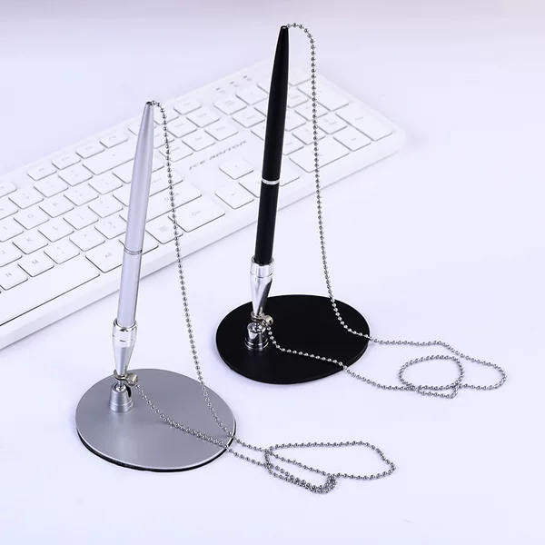 Cross-border Hot Sale Metal Desk Pen Bank Hotel Desktop Counter Signature Pen Engraving logo Business Activity Gift Pen