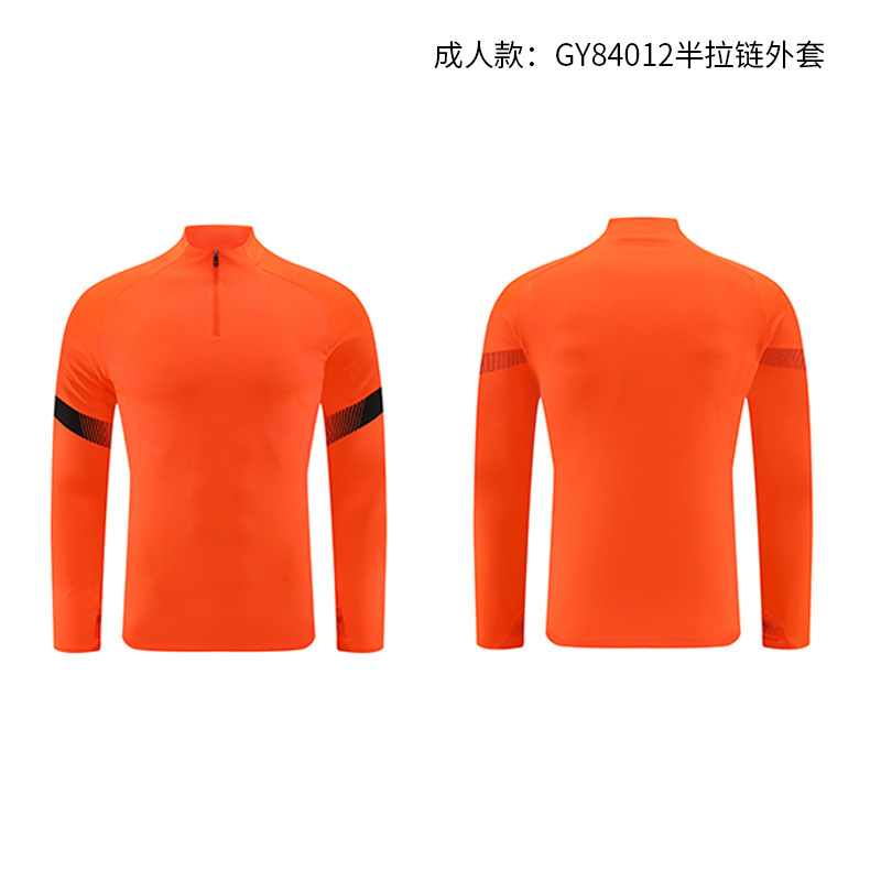 Cuello vertical empalme transfronterizo de dos piezas primavera y otoño grupo running trajes deportivos juveniles trajes deportivos personalizados para hombres