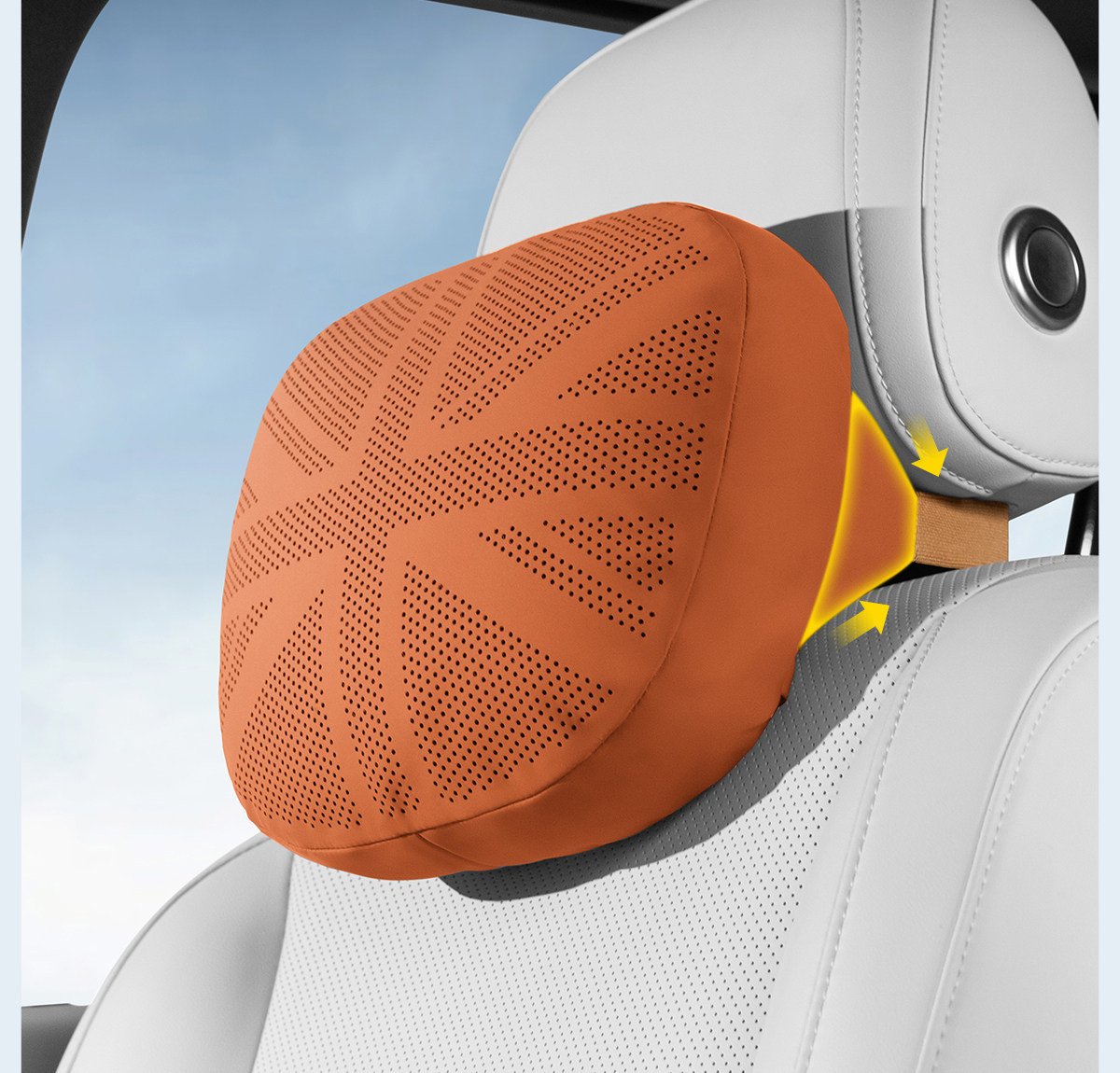 Car lumbar support cushion, lumbar pad, car lumbar support, lumbar pillow, backrest cushion, anti-stain leather headrest, neck support pillow