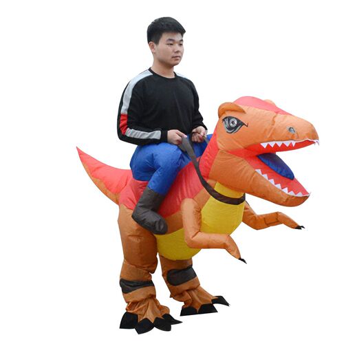 Cross-border new Halloween funny dinosaur costume for party performance, play funny Tyrannosaurus Rex inflatable outfit