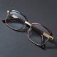 Retro men's and women's large frame glass reading glasses fashion casual metal frame eyebrow frame full frame middle-aged and elderly reading glasses