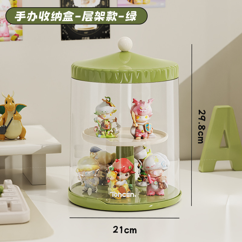 透明回転可能ブラインドボックス収納展示棚多層人形手作り展示ボックス防塵バブルマット収納ボックス|undefined